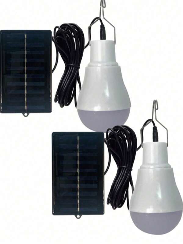 1pc-Solar Light Bulbs For Indoor Home, Outdoor Waterproof Camping Lamps For Tent, Rechargeable LED Solar Lights For Shed Night, Emergency Power Outage And Outside, Solar Lights Outdoor