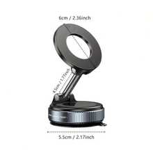 360° Rotating Magnetic Phone Holder, Foldable & Extendable, Compatible With IPhone 16/15/14/13/12, Made Of ABS, Non-Waterproof, Suitable For Car/Shower/Travel/Gym/Smooth Surfaces - Black - View 6