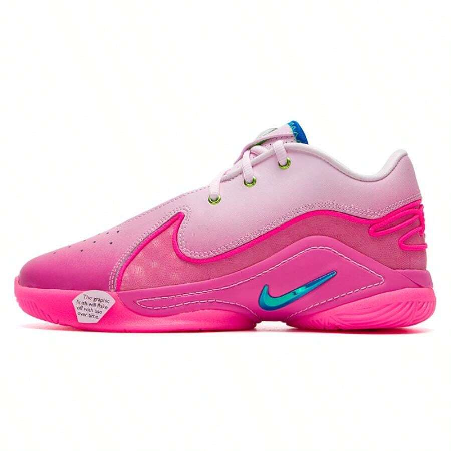 Nike Zapatillas de baloncesto LEBRON XXII SN GS con amortiguación, transpirables y para entrenamiento en campo para jóvenes HV8617-600 - Polvo de espuma/azul claro/polvo subvioleta/polvo transparente - Ver 1