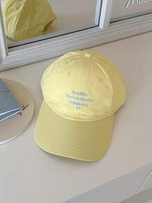 1 件装软顶轻质速干网眼夏季棒球帽，情侣透气户外休闲运动帽，带小情书硅胶装饰的防晒帽 - 速乾棒球帽 - 查看 24