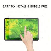 1 Set Protector de pantalla de vidrio templado + Funda con cojín transparente a prueba de golpes, compatible con Honor V6/MediaPad T5 10.1/iPad Mini6 8.3/iPad Mini 8.3 2021/iPad 10.9 2022/Pad 6 11.7/Galaxy Tab A 10.5 T590/T595/Galaxy Tab S7 FE 12.4/Galaxy Tab A7 Lite 8.7/Honor Pad 6/Galaxy Tab S8 Ultra 14.6/MatePad Pro 12.2 2024/iPad Air 10.5 2019, Funda para tableta, Funda para iPad