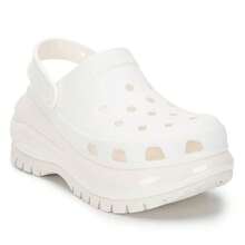 Crocs Zuecos perforados unisex, sandalias slip-on ligeras, cómodas chanclas casuales para interior/exterior, estilo n.º 207988-100 - Blanco - Ver 6
