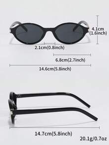 1pc Women's Cat Eye Small Frame Personalized Retro Versatile Street Style Glasses, Suitable For Outdoor, Biking, Beach, Party Preppy Style For Back To School Aviator Shape Leopard Tortoise Shell Printing - Multicolor - View 6