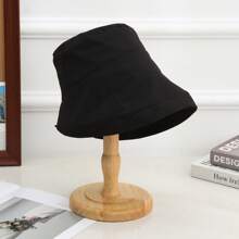 Summer Fashionable Simple Solid Color Thin Breathable Sun Hat, Bucket Hat, Sun Protection Outdoor Hat