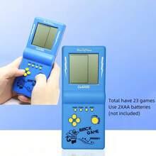 1pc Classic Retro Style Handheld Game Console With Large Screen, Children Toy