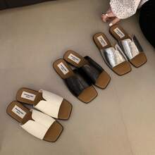 Exclusive Vintage Beach Steps For Women, Roman Outdoor Sandals, New Summer Models, Flat Sole, Single Column Design, Suitable For The Beach.