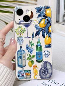 1个高透明沙滩柠檬彩绘加厚防摔手机壳，兼容、三星Galaxy S25 Ultra、红米11青春版、红米12 Pro、红米12/12X、红米Note 11、红米9A、红米Note 9C、红米Note 9、红米Note 12C、红米Note 11 Pro、红米Note 10C、红米Note 8 Pro，国际版，非国内版。 - 彩色 - 查看 2