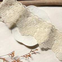 1 Yard Embroidered Lace Trim, 9cm Wide, Suitable For DIY Crafts, Doll Dresses And Clothing Edging