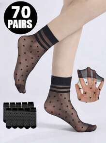 10 pares de calcetines ultraligeros y resistentes con tira cruzada de cristales