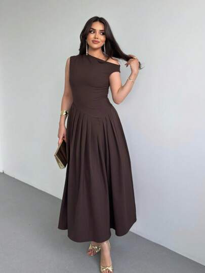 Elegant Women's Square Neck Ruffle Skirt Dress, Elegant Sexy Party Knit Fabric Ruffle Trim Cocktail Dress For Evening Date, Holiday, Wedding, Daily, Birthday Party, Formal Dinner, Baby Shower, Photoshoot, Bachelorette Party