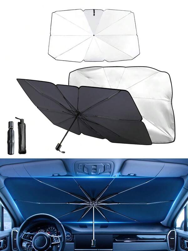 1 Stück Autoscheiben Sonnenblende, Sommer Auto Fenster Sonnenschutz, Basic Auto Sonnenblende, Auto Sonnenblenden Verlängerung, Windschutzscheiben Sonnenvisier, leichtes und tragbares Design - Schützt das Autoinnere vor Sommersonne - Windschutzscheiben Schutz und Sonnenabschattung Zubehör