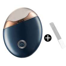 1Pc USB Automatic Nail Clipper With Natural Nail Files Shiner Buffer Polisher, Electric Nail Clippers Safety Fingernail Cutter Nail Trimmer Scissors Gift For Caregivers, Elderly, Adults, Children, Care Communities, Smooth, Comfortable To The Touch