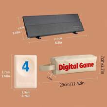 拉米牌游戏套装，包括 4 个游戏架、106 块牌和便携式手提包 - 经典旅行棋盘游戏，适合成人和青少年，非常适合游戏之夜和聚会 - 多色-rummy數字牌 - 查看 4