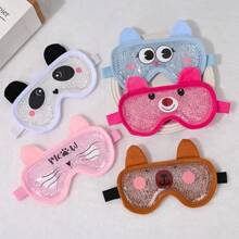 Reusable Gel Eye Mask, Panda Plush Lining, Cold/Hot Therapy Compress To Relieve Puffiness, Dry Eyes, Dark Circles, Eye Swelling, Headache, Migraine