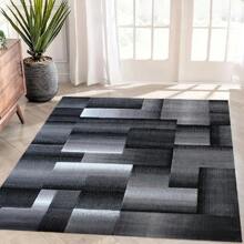 A Large-Sized Area Rug At 1000g/M², Luxurious Velvet Area Rug Featuring Personalized Geometric Lines, Premium Machine-Washable Quality, Upgraded Version With Thickened And Densified Material, Fade-Resistant, Modern Design. Carpet Room Decor Bathroom Accessories Back To School