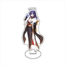 Anime 1pc "Blue Archive The Animation"15cm,Display Stand Person Model,Suitable For Bags And Keys,Car Key Bag Backpack Small Key Ring ,Tabletop And Home Decor,Id Al-Adjha A Graduation Gift For Friends, Car Accessories Bag Charm School Cartoon