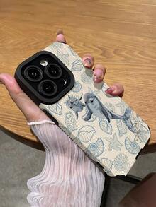 1pc New Blue Shell Pattern Classic Anti-Drop Soft TPU Phone Case Compatible With Iphone And S17/S17 Air/S17 PRO/S17 PRO MAX - Multicolor - View 5