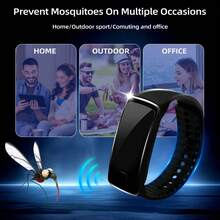 1 Stück klassisches, modisches Armband, für den Außenbereich, Wald, Wandern, elektronischer Mückenabweiser, Herren Sport Anti-Mücken Gurt, Heim leise Mückenabwehr Gerät, Party Anti-Mücken Uhr, vielseitig, fortschrittliches Design, verstellbare Größe, einfach und bequem zu tragen, Geschenk für Familie und Freunde