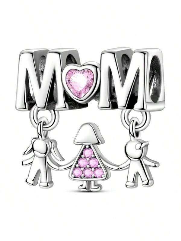 Disney 1pc  Mother's Day Valentine's Day Magic Carriage Laboratory Cultivates Rhinestone Charm Suitable For Bracelet Women 925 Silver Jewelry