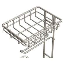 New Mega Roll Toilet Paper Holder Stainls Steel Bathroom Tissue Holder Stand TP Dispenser  Phone/Wipe Shelf & Magazine Rack  Standing-Chrome - D-chrome 24 彈匣架 - 查看 7