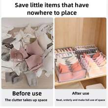 Bra Drawer Organizers, Underwear Drawer Organizers Divider, Lingerie Storage Bins,Bibs Storage Dai,Baby Bath Towel Clothes Storage Bag, Wardrobe Organizers And Storage Box, Mesh Drawer Organizer Divider Closet Storage For Underwear Bra Sock - Storage - View 7