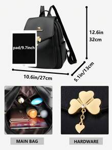 Diebstahlsicherer Rucksack aus Kunstleder für Frauen, multifunktionale modische Tasche für den Tag, leichte Reise-Tasche mit vielen Taschen, große Kapazität einfacher Schulranzen, praktische Büchertasche, für Studenten, Reisen, Geschäftsreisen, tägliches Pendeln, Einkaufen, Büro, Date, Outdoor, Geburtstaggeschenk, Feiertagsgeschenk, Rucksack