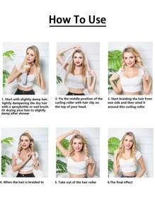 Conjunto de 3 peças para mulheres: Faixa de cabelo modeladora sem calor em cetim, com efeito babyliss para cachos durante o sono, secador de cabelo, modelador de cachos flexível, ferramentas para estilizar cabelos cacheados, deixando-os macios e brilhantes. Adequadas para todos os tons de cabelo, inclusive cabelos longos e grossos. Essenciais para a volta às aulas, viagens e férias.