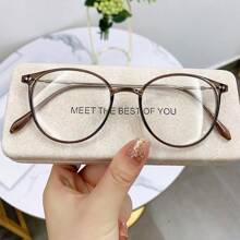 1 Pieza Gafas de estilo sencillo y elegante, adecuadas para uso diario, accesorios de gafas transparentes