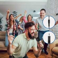 XLR Dynamic Microphone, Wired, Cardioid, Professional Handheld Microphone For Karaoke, Singing, With 1/4" Connector, Suitable For Vocals, DJ, Music, Speaker