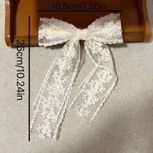 Elegante clip de pelo de gasa con lazo, otoño, accesorios para el cabello, viaje, mujer, herramientas para el cabello, cosas para el cabello, cosas, accesorios de belleza, regalos, viaje, regalos para mujeres, cosas para el cabello, rellenos de calcetines