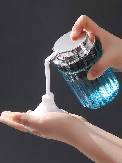Tatukiko Bình đựng sữa rửa mặt tạo bọt 350ml, chai đựng dầu gội, nước rửa tay, sữa tắm cỡ du lịch có thể tái sử dụng, phụ kiện phòng tắm cho mùa tựu trường.