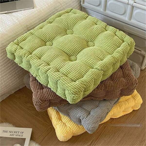 Thicken Square Corncob Tatami Seat Office Chair Cushion Soft Sofa For Home Floor Dr Textile Knee Pillow Office Outdoor Mat