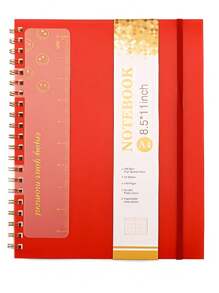 A4 Coil Notebook, Simple Ins-Style Notebook And Comes With Rulers, School Supplies, Office Supplies School Supplies, Back To School