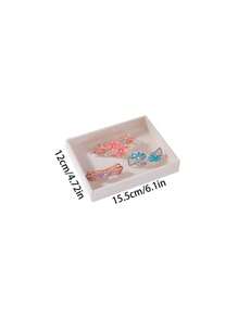 10/1pc Beige And Grey Small Velvet Jewelry Display Tray - Fabric Lined Storage Box For Bracelets, Earrings And Rings, Jewelry Storage Tray, Jewelry Tray, Earrings, Jewelry Necklaces, Rings, Home Decor