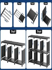 Estantería de Almacenamiento, Libreros y Estantes Modernos, perfecto para cualquier lugar de tu hogar, estante multifuncional y altamente recistente - Multicolor - Ver 5