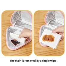 1pc Cute Kapibala & Bear Pattern Mini Lunch Bag, Portable Thermal Insulated Picnic Bag, Dustproof & Waterproof Food Container Storage Bag, Bento Lunch Box Bag, Reusable Cooler Bag, Multifunctional Handbag, Suitable For Student And Adult Use In Home, School, Dorm, Office, Outdoor Camping, Picnic, Travel, Back To School