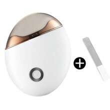 1Pc USB Automatic Nail Clipper With Natural Nail Files Shiner Buffer Polisher, Electric Nail Clippers Safety Fingernail Cutter Nail Trimmer Scissors Gift For Caregivers, Elderly, Adults, Children, Care Communities, Smooth, Comfortable To The Touch
