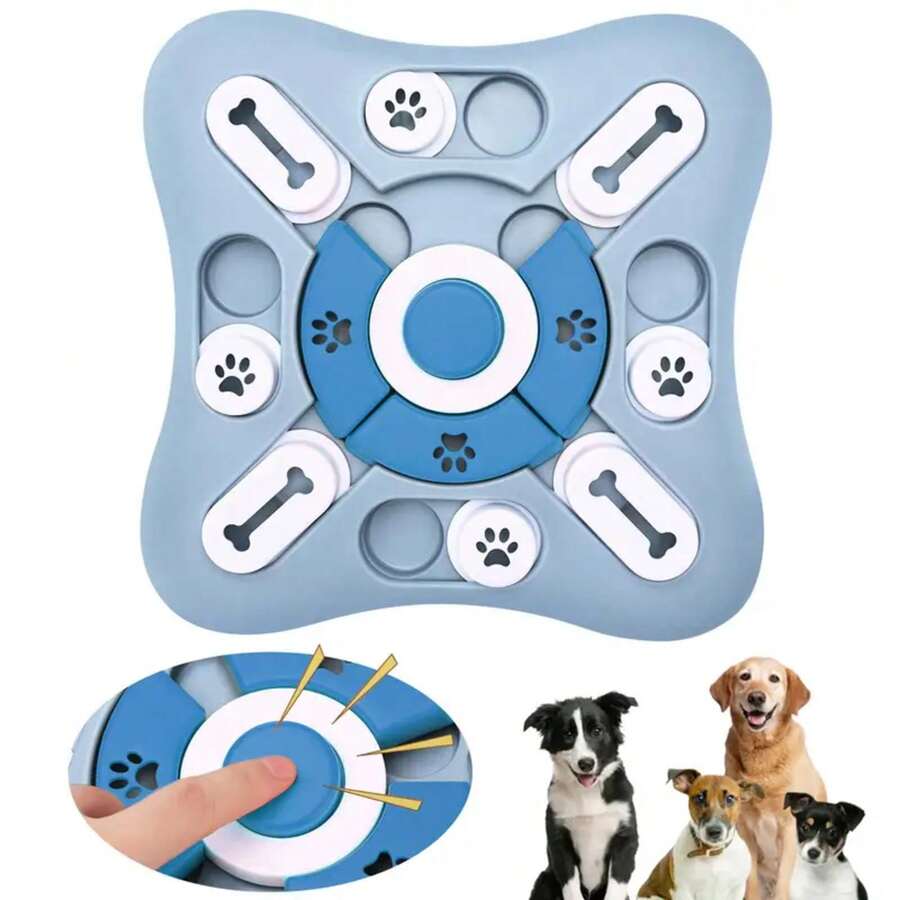 Dog Toys Slow Feeder Interactive Increase Puppy IQ Food Dispenser Slowly Eating NonSlip Bowl Pet Puzzle Cat Dogs Training Game - 綠色 - 查看 1