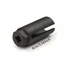 Manguito de sensor de oxígeno de 22 mm, alta dureza, acero de cromo vanadio, manguitos de desmontaje de sensor, herramientas de reparación automotriz - boca ancha blanca - Ver 6