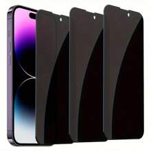 3pcs Privacy Screen Protector IPhone Protective Film Compatible With Iphone 16 Promax/16/15/14/13/12/11/7/8/6 Privacy Protection Birthday Gift, Family, Friends Tempered Glass, Anti-Peep, Mobile Screen Protector, Mobile Phone Accessories