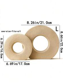 1 件手工制作的极简主义波西米亚甜甜圈形花瓶，适合家庭、婚礼、派对、办公室、卧室的装饰中心 - 咖色 - 查看 4