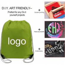 New  Grass Drawstring Backpack Bags Bulk 20 Pack X-Large 16.5 L X 13.4 W Sports Cinch Sack Gym String Bags Hine Washable Heavy Duty String Backpack For Men Women - 苔綠色 - 查看 3