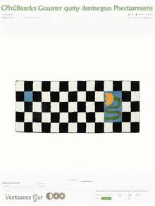 Tapete Estilo Xadrez Preto e Branco Semelhante à Lã, Carpete Estilo Francês Quadriculado para Quarto, Sala de Estar, Sofá, Mesa de Centro, Entrada, Antiderrapante, Lavável na Máquina, Capacho de Poliéster para Uso Interno/Externo, Retângulo