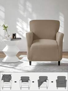 1/2/4 szt. Wodoodporne pokrowce na sofę/krzesła z mlecznego jedwabiu