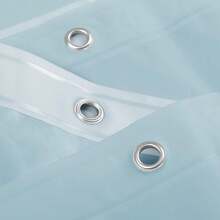 New Light Blue Shower Curtain Liner - Premium PEVA Shower Liner For Bathroom,  & PVC , No Chemical Ell, Lightweight Standard Size Bath Curtain  3 Magnets, Metal Grommets - Light Blue - Light Blue 72 x 72 Pack  1 - View 3