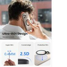 ROJEMXVE 4 PCS Powerful Magnetic Ring -For MagSticker Ring - Mag Ring Compatible With MagMagnetic Wireless Charger Case Compatible With IPhone 16 15 14 Pro Max Galaxy Android Accessories