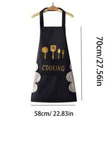 1 pezzo Grembiule personalizzato con stampa floreale, facile da pulire e resistente all'olio, per donne, grembiule personalizzato, regalo per chef, grembiule da barbecue, regalo per cucinare, regalo per mamma e figlia, cucina