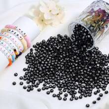 100/500/1000/1200 pièces Set de perles de lettres en acrylique - fournitures pour la fabrication de bijoux DIY pour bracelets d'amitié - 26 styles, colorés, multifonctionnels, faciles à utiliser