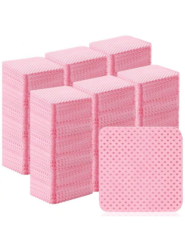 Toalha de unha macia sem fiapos, 24/200/400/1000 peças, removedor de esmalte não tecido, toalha de limpeza sem fiapos, extensor de cílios absorvível, almofada seca, produtos de limpeza de cílios para aprimoramento de unhas