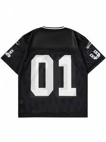 Áo thun thể thao nam tay ngắn, mùa hè - màu đen - Xem 3